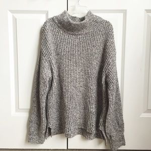 H&M Mock Neck Marled Sweater